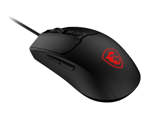 MSI FORGE GM100, Molempikätinen, Optinen, USB A-tyyppi, 6400 DPI, Musta