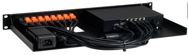 Rackmount.IT RM-SW-T11 - Monteringssett for nettverksenhet - rackmonterbar - kullsort - 1U - 19"