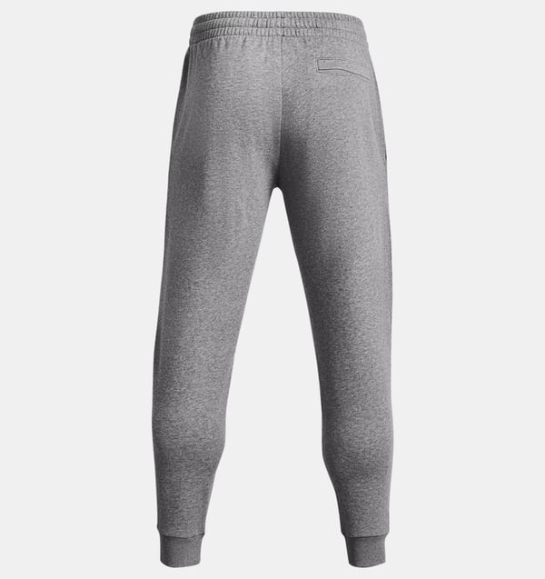 Under Armour UA Rival Fleece, Treningsbukser, Hankjønn, Grå, Voksen, Light Heather / White, Monokromatisk