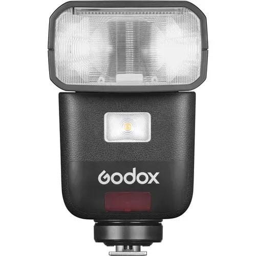 Godox V480, 1,7 s, Trådlösa anslutningar, 32 kanaler, 361 g, Kompakt blixt