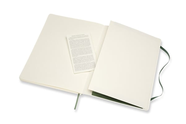 Moleskine Classic, Monokromatiskt, Grön, 192 ark, 70 g/m ^, Mjukt omslag, Universal