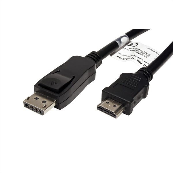 Value 11.99.5784, 10 m, DisplayPort, Hankjønn, Hankjønn, Rett, Rett