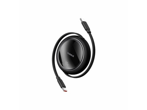 Baseus Free2Draw USB-C–USB-C-kaapeli 100 W 1 m sisäänkelattava, musta