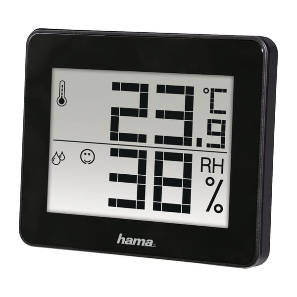 Hama TH-130, Musta, Ilmanlaatu, Kosteusmittari sisäkäyttöön, Lämpömittari sisäkäyttöön, Kosteusmittari, Lämpömittari, Kosteusmittari, Lämpömittari,...