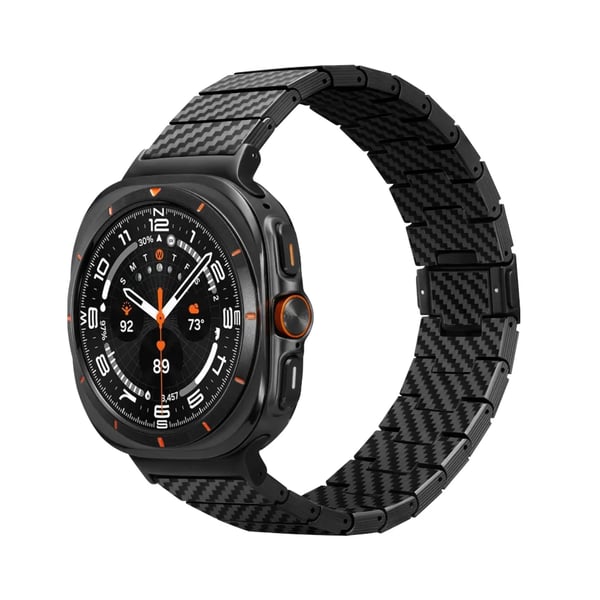 Pitaka SAW2402, Band, Smartwatch, Svart, Samsung, Galaxy Watch Ultra, Kolfiber