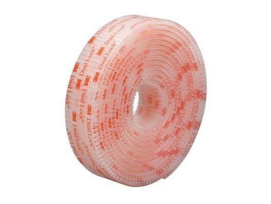 3M DL-HT Kardborreband för limning Svamphuvud (L x B) 100 mm x 19 mm Transparent 4 st
