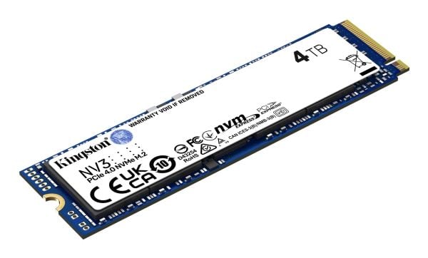 Kingston NV3 - SSD - 4 TB - inbyggd - M.2 2280 - PCIe 4.0 x4 (NVMe)