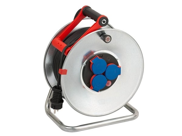 brennenstuhl Garant S IP44 cable reel 50m AT-N05V3V3-F 3G1,5 - Förlängningsvinda - utgångskontakter: 3 - 50 m sladd - svart