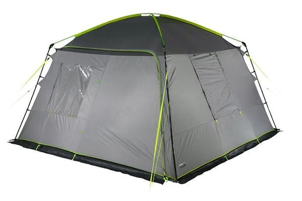 High Peak Cabana, Telttailu, Kova runko, Ryhmäteltta, 9,5 kg, Harmaa, Vaaleanharmaa, Lime