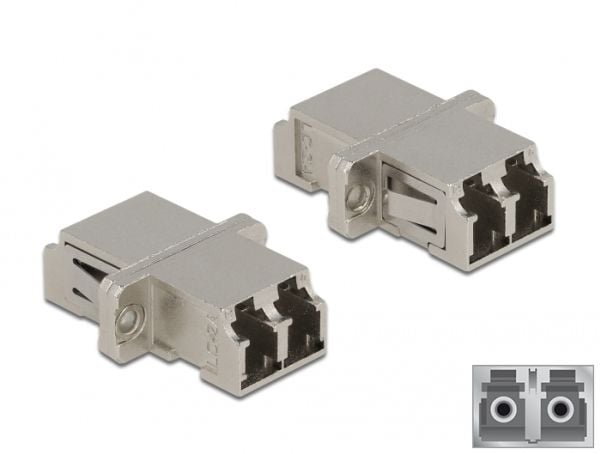 Delock - Nettverkkopler - LC-enkeltmodus (hunn) til LC-enkeltmodus (hunn) - fiberoptisk