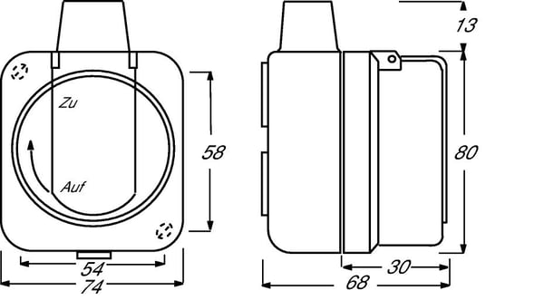 ABB 2300 EWDI, Tyyppi F, 2P+PE, Sininen, Termoplastinen, Muovi, IP66, 250 V