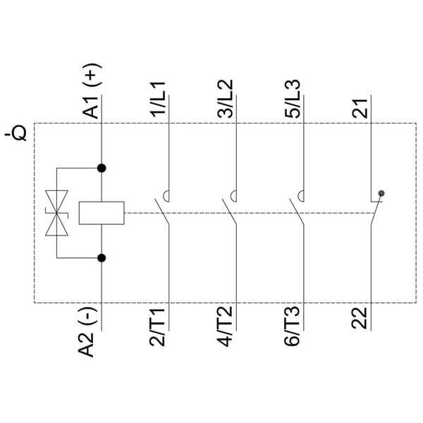 Siemens 3RT2017-2KA42, 70 mm, 50 mm, 73,5 mm, 77,5 mm, 318 g, 1 kpl