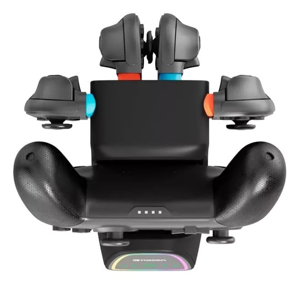 NACON SWITCHNEWCHARGERPRO, Nintendo Switch 2, Ladestativ, Svart, Rød, USB, Koblet med ledninger (ikke trådløs), 1 stykker