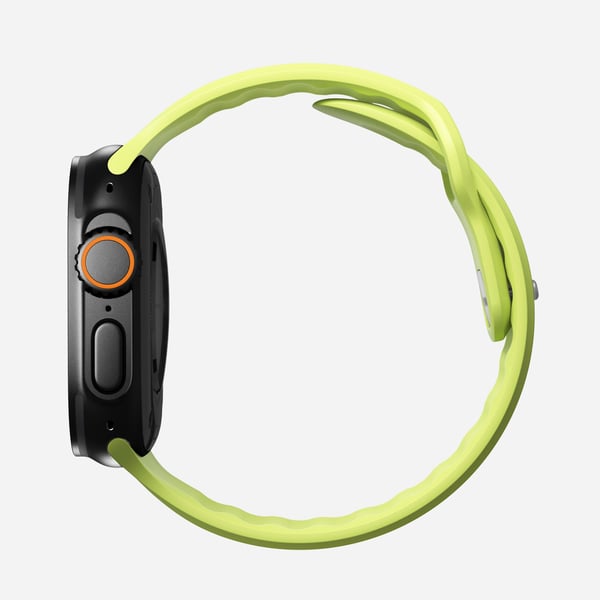 Nomad Tempo Band, Band, SmartWatch, Ljusgrön, Apple, 49mm / Ultra, Gummi
