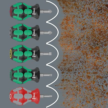 Wera 300/7 Mix 2 Skrutrekkersett Elektriker, Verksted 7 deler
