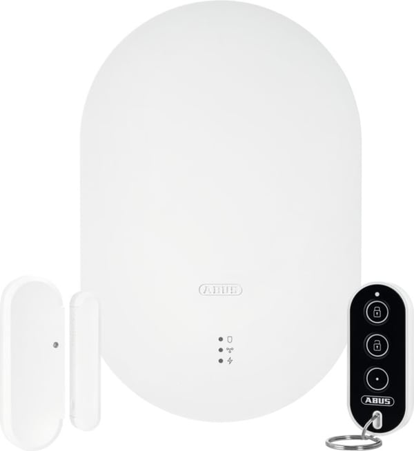 ABUS Smartvest Pro FUAA45000 trådlöst larmsystem startpaket, 100 m, vit