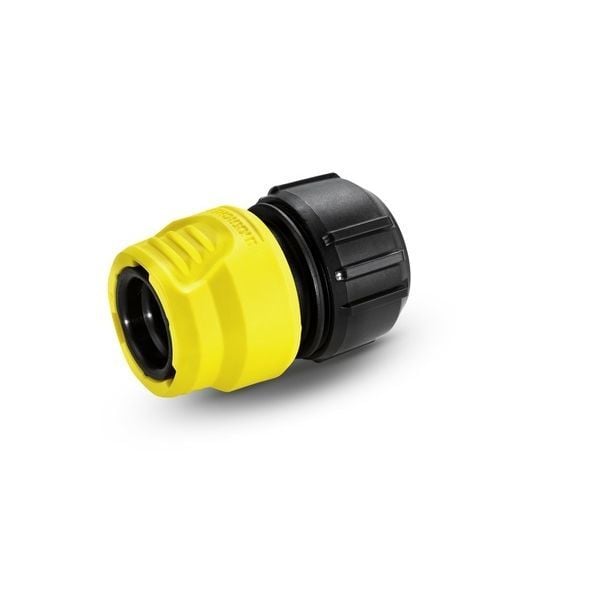 Kärcher - Slangekontakt - med vannstopp - passer til 13 mm (1/2"), 15 mm (5/8") og 19 mm (3/4") slanger
