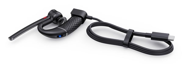 Yealink BH71 Lite Bluetooth-kuuloke korvakoukulla, musta