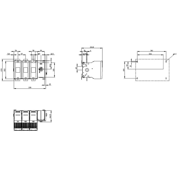 Siemens 3KF5380-4RF11, IP00, 1 stykker, 17,4 kg, 320 mm, 500 mm, 320 mm