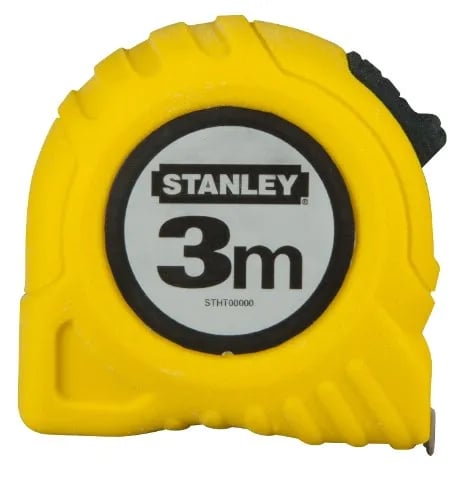 Stanley - Måttband - 3 m - knivbredd: 12.7 mm