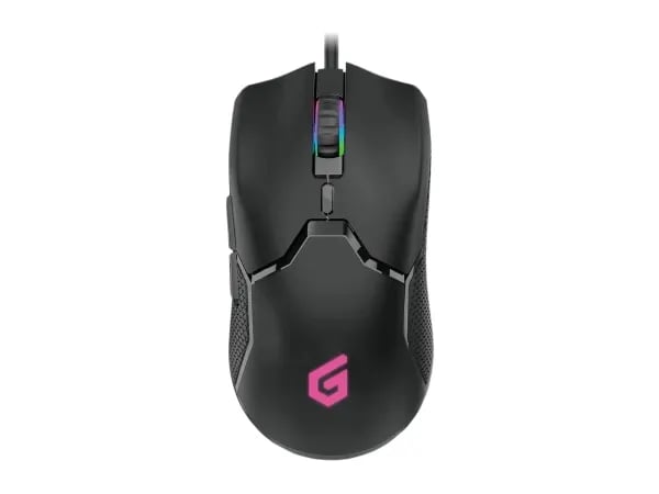 Conceptronic DJEBBEL05B 6D - Mus - ergonomisk - høyrehendt - optisk - 6 knapper - kablet - USB 2.0 - svart