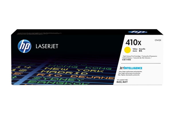 HP LaserJet 410X Contractual High Yield Yellow Original LaserJet Toner Cartridge, 5000 sider, Gult, 1 stykker