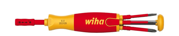 Wiha LiftUp electric 2831 - Ruuvimeisselikahva, jossa on bittisarja - 75 mm