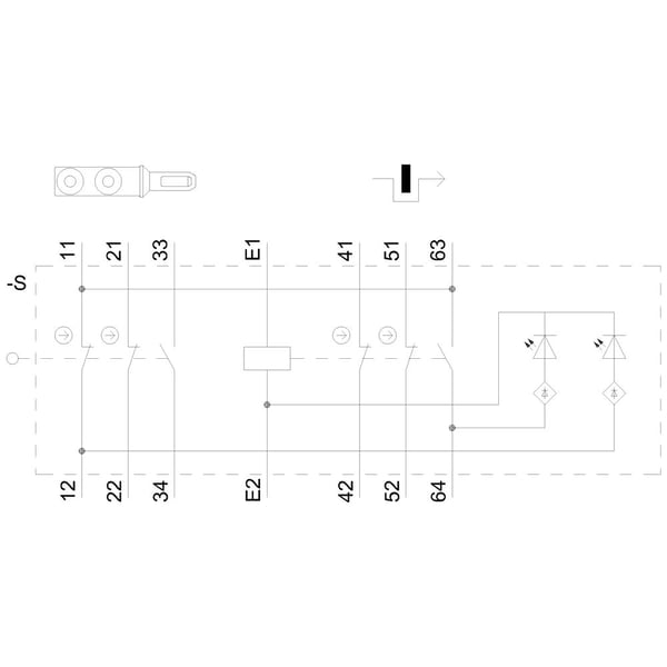 Siemens turva-asentokytkin 3SE5322-2SD22 1 kpl (3SE53222SD22)