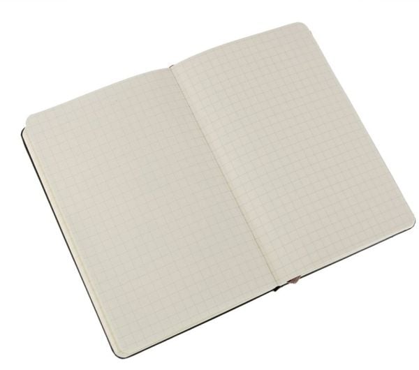 Moleskine Classic Notebook Pocket, kvadreret, hard cover sort