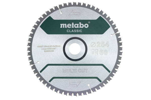 METABO SIRKELSAG FZ/TZ 254x30x60z