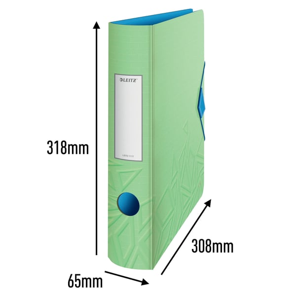 Leitz 11170050, A4, Oppbevaring, Skumplast, Grønn, 350 ark, 80 g/m²