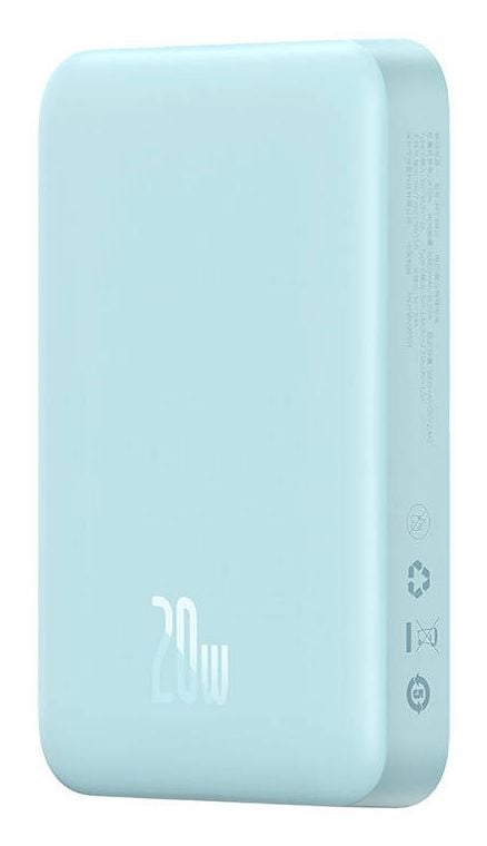 Baseus PPCX110103, 10000 mAh, Lithium Polymer (LiPo), Trådløs lading, 20 W, Blå