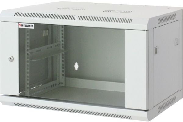 Intellinet 711746, Veggmontert stativ, 6U, 60 kg, 18,5 kg, Grå