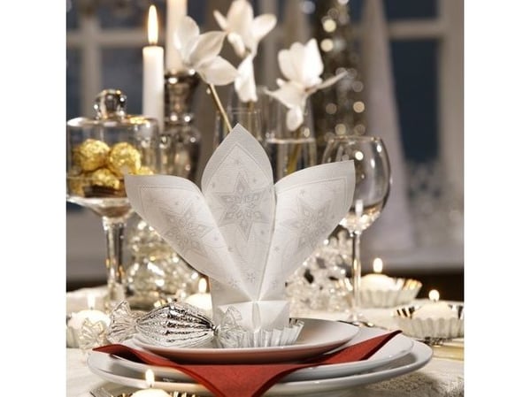 Papstar 81999, Valkoinen, Käsipaperi, Kuvio, 54 g/m², 400 mm, 40 cm