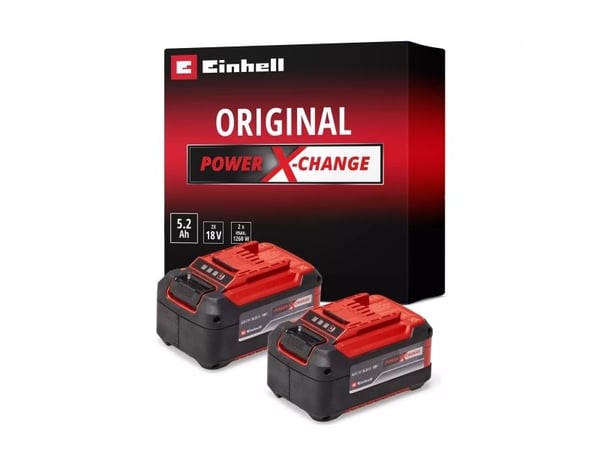 Einhell 4511526 akkusarja 18 V 5,2 Ah PXC-Twinpack, 2 kpl:n pakkaus