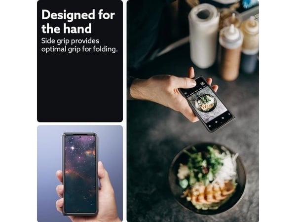 Spigen Caseology Parallax Sam Galaxy Z Fold5 Czarny/Matti Musta ACS06225 ACS06225