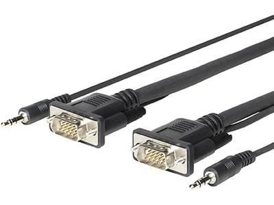 VivoLink Pro - VGA / lyd-kabel - HD-15 (VGA), minijakk (hann) til HD-15 (VGA), minijakk (hann) - 4.6 m - tommelskruer