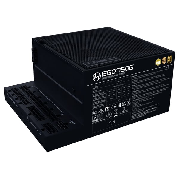 Lian Li EDGE EG750 virtalähde 750 W 80 PLUS Gold ATX 3.1, musta