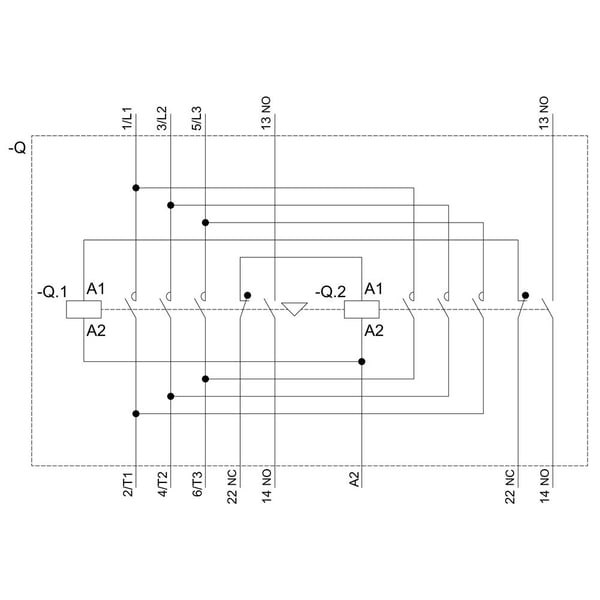 Siemens 3RA2336-8XB30-1AK6 Kääntymissuojausyhdistelmä 3 x katkaisija 690 V/AC 52 A 1 kpl 1 kpl
