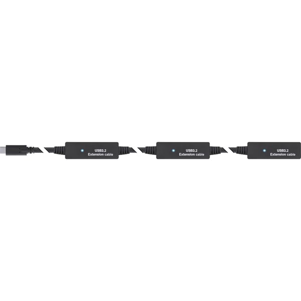 InLine 35655D, 10 m, USB C, USB A, USB 3.2 Gen 1 (3.1 Gen 1), 5 Gbit/s, Svart