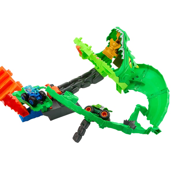 Hot Wheels Monster Trucks JFR06 lekset Dragon Destruction 2 monstertruckar 4 år