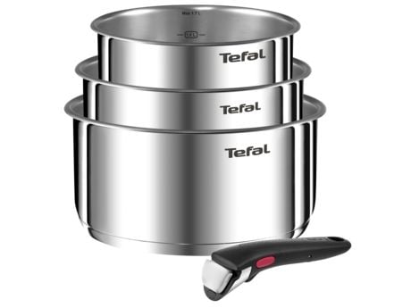 Tefal Ingenio Emotion L8964S44 grytesett, 4 deler, rustfritt stål