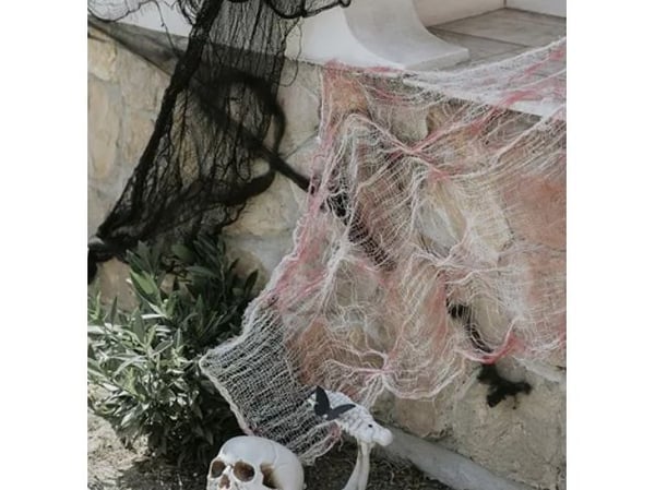 PartyDeco Skeleton, Dekoration, Polypropylen (PP), Vit, Halloween