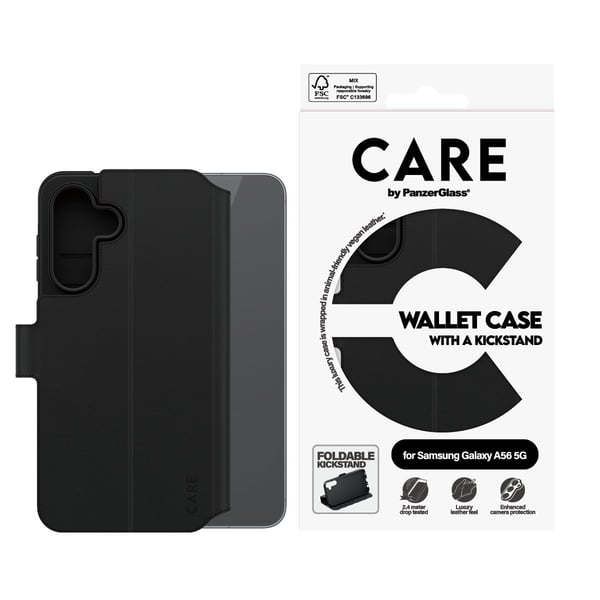 PanzerGlass CRRFEWLG38380, Lompakko, Samsung, Galaxy A56 5G, 17 cm (6,7"), musta