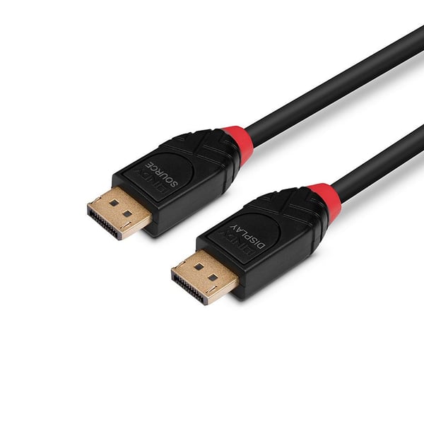 Lindy - DisplayPort-Kabel - DisplayPort (M) toDisplayPort (M) - DisplayPort 1,4 - 7,5m - rund, aktiv, Supports 8K 60 Hz (7680 x 4320), Supports 4K ...