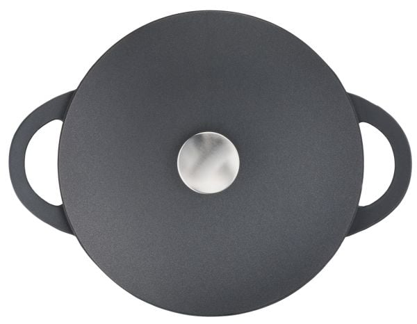 Tefal Trattoria E21872, Pyöreä, Musta, Alumiini, Titanium Extra, irrotettava, Keraaminen, Kaasu, Halogeeni, Induktio, Sinetöity levy