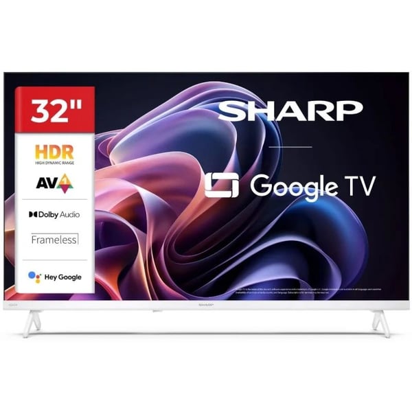 Sharp 32HF2265EW televisio 32" LED 1366 x 768 Google TV, valkoinen