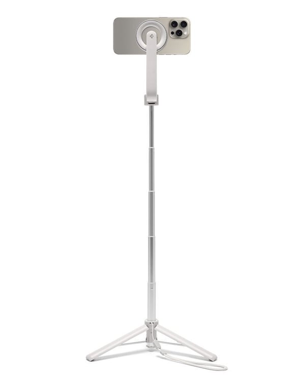 Spigen MagSafe Tripod Selfie Stick, Älypuhelin, Beige, Apple, Akryylinitriilibutadieenistyreeni (ABS), Alumiini, Polykarbonaatti (PC), Silikoni, 2 ...