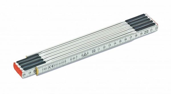 Cimco 210004, Tre, Svart, Hvit, Metrisk, mm/mm, 2 m Cimco 210004, Tre, Svart, Hvit, Metrisk, mm/mm, 2 m