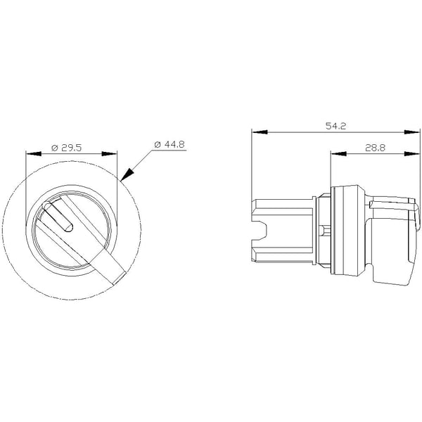 Siemens 3SU1002-2CF20-0AA0 Kiertokoskettimen kiinnityslaite Punainen 1 x 90 ° 1 kpl 1 kpl